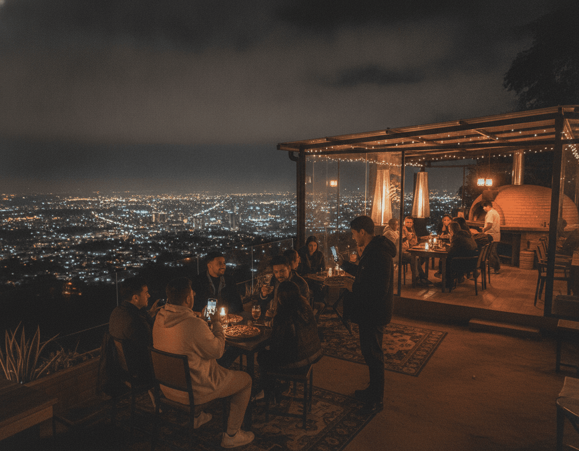 Mirador San Mateo: Vistas y Pizza